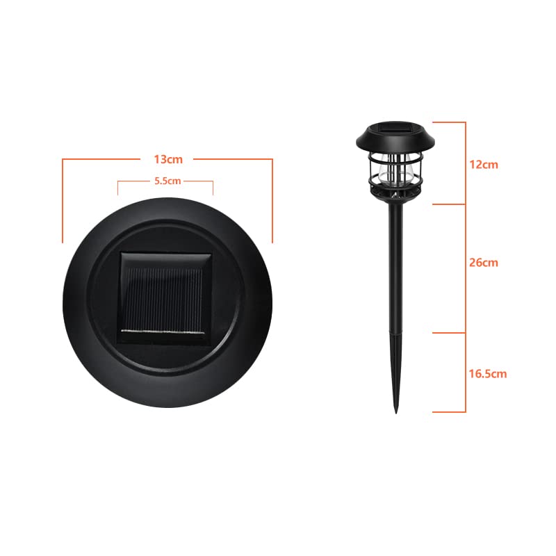 Solar Powered Pathway Lights (Pack of 4, Warm White)