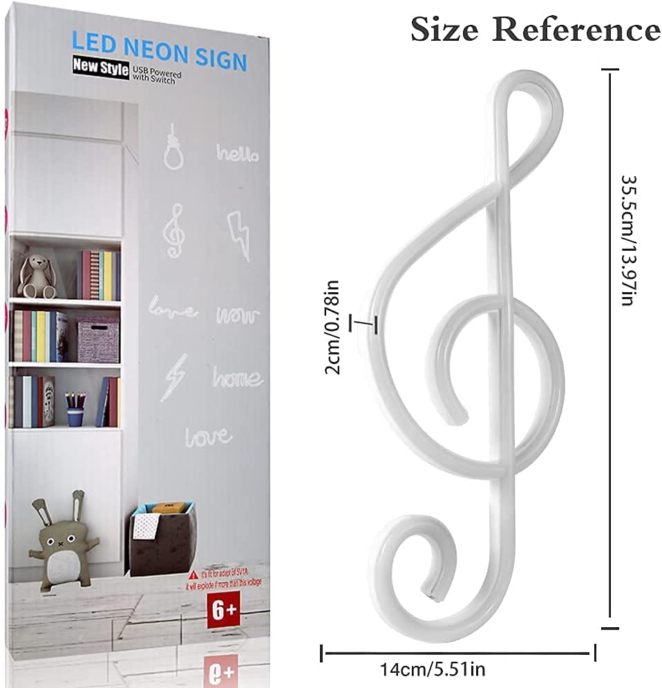 Music Sign Neon Light ( Pink )