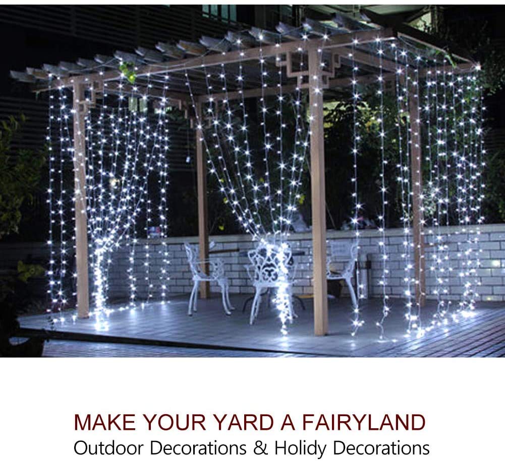 Battery Powered Copper Wire LED String Lights 10 Meter -  ( Cool White )