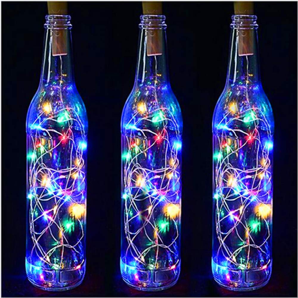 Cork Shaped Fairy String Light Multicolor - 2 Mtr (Pack of 3)