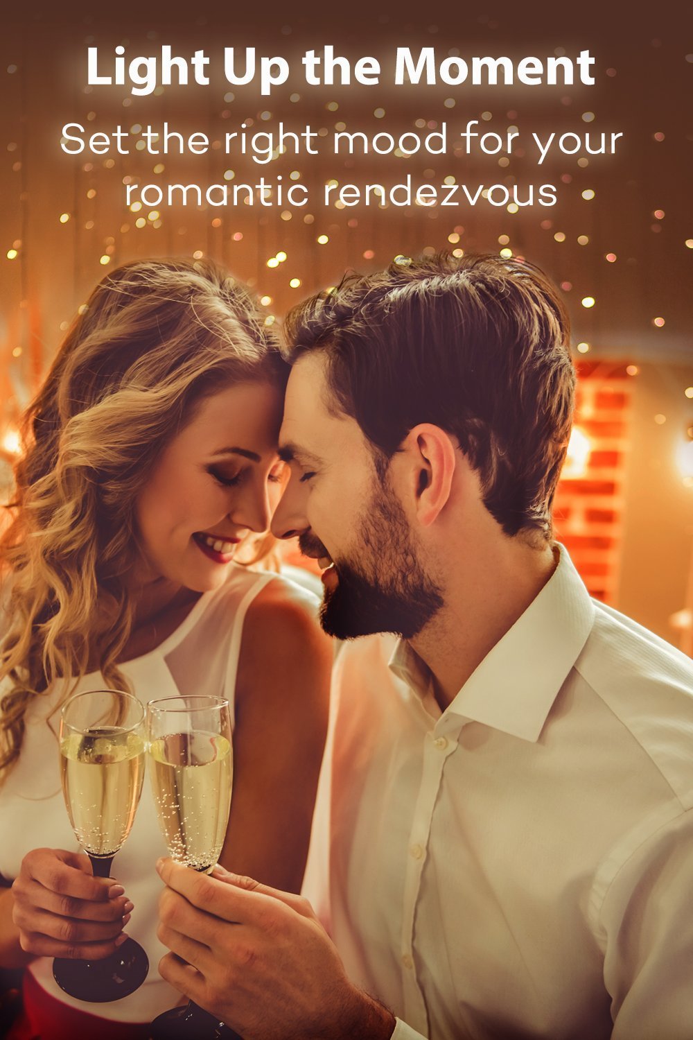 Battery Powered 20 LED String Lights (Warm White) - Pack of 6