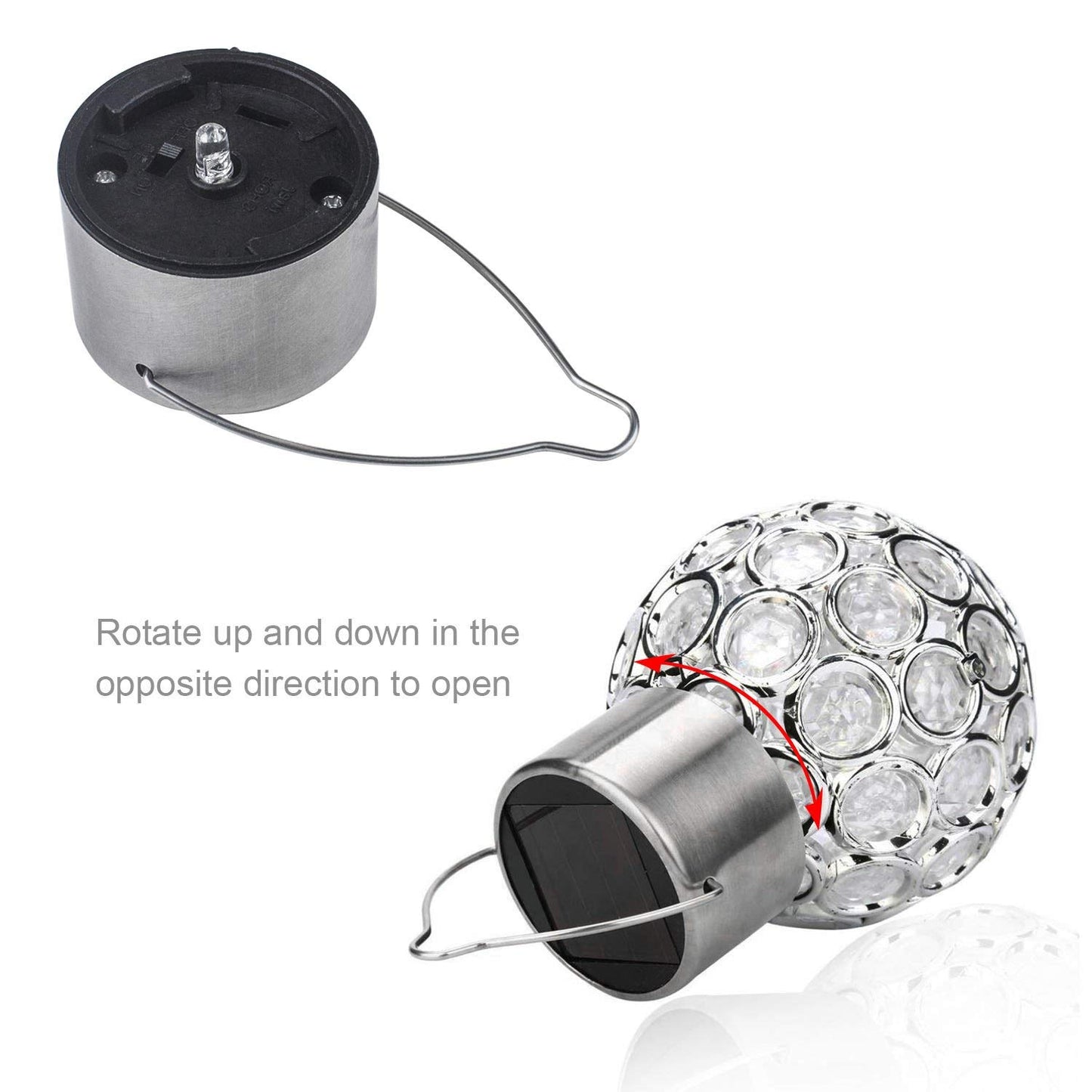 Solar Hanging Lights, 7 Color Changing Globe Lantern