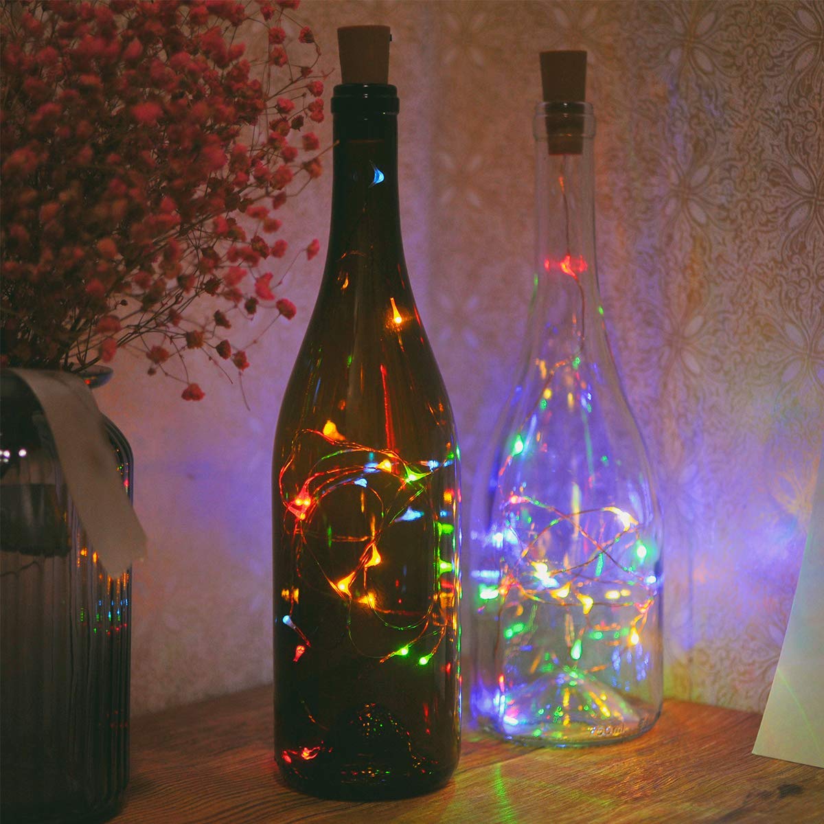 Cork Shaped Fairy String Light Multicolor - 2 Mtr (Pack of 3)