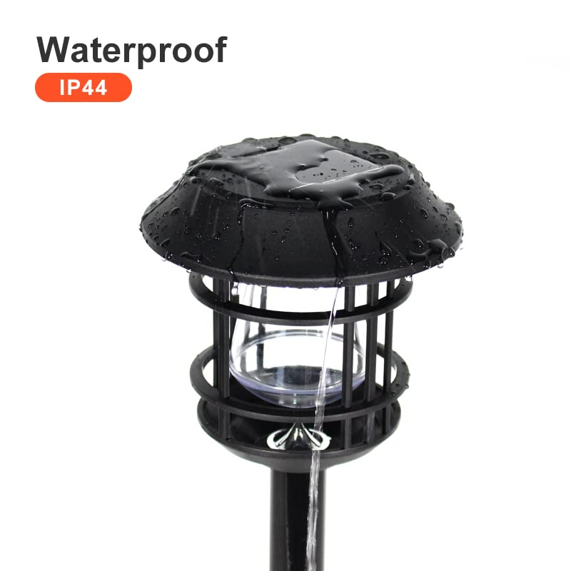 Solar Powered Pathway Lights (Pack of 4, Warm White)