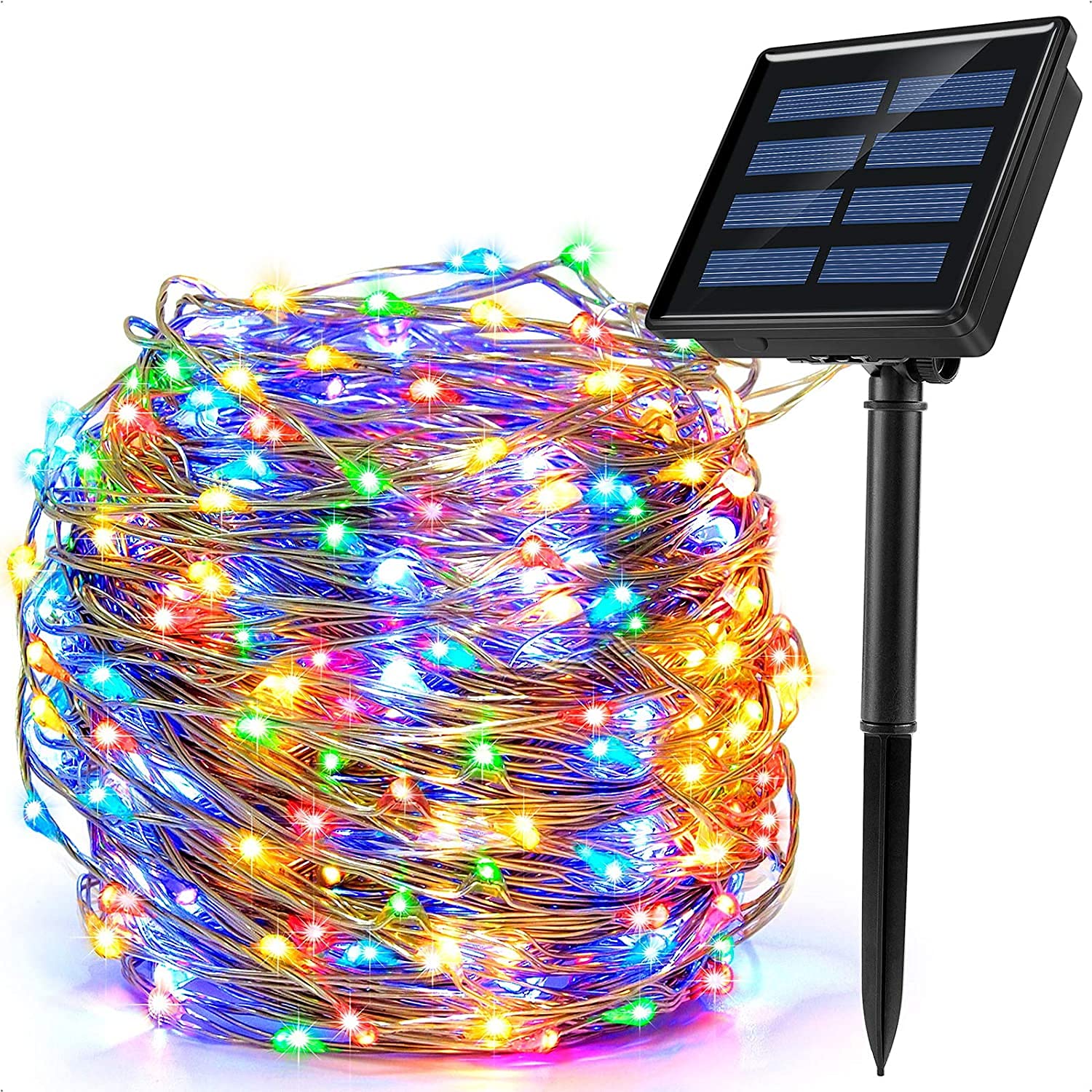 120 LED Solar Powered Led String Light - 12 Meter (Multicolor)