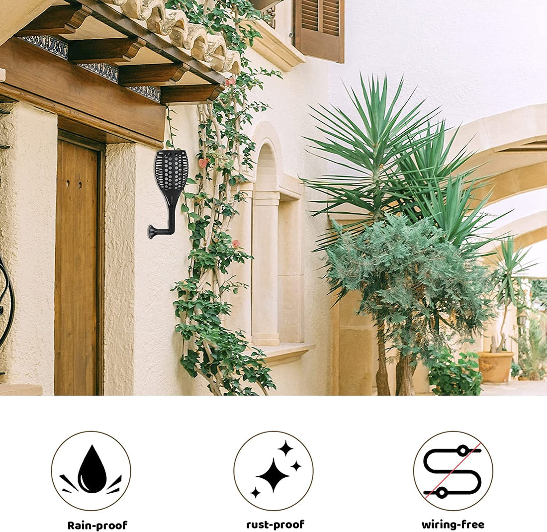 Solar Torch Lights Outdoor Accessories ( Pack of 2)