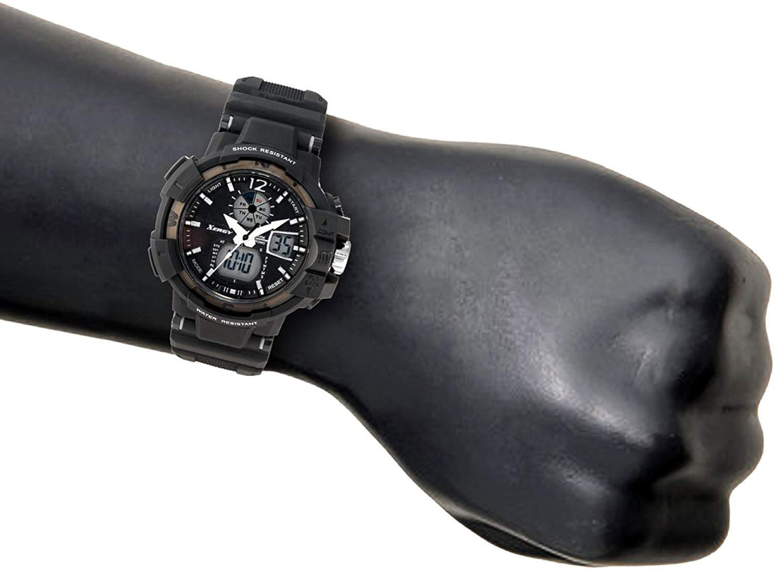 Analogue Digital Multi Color Sports Watch For Boys (8221-1)
