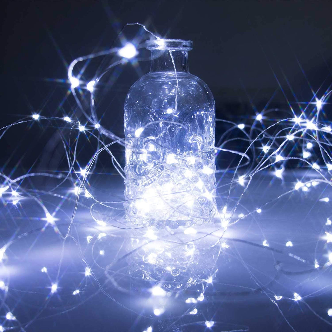 USB Powered 100 LED Fairy String Light With Remote- 10 Meter ( Cool White )