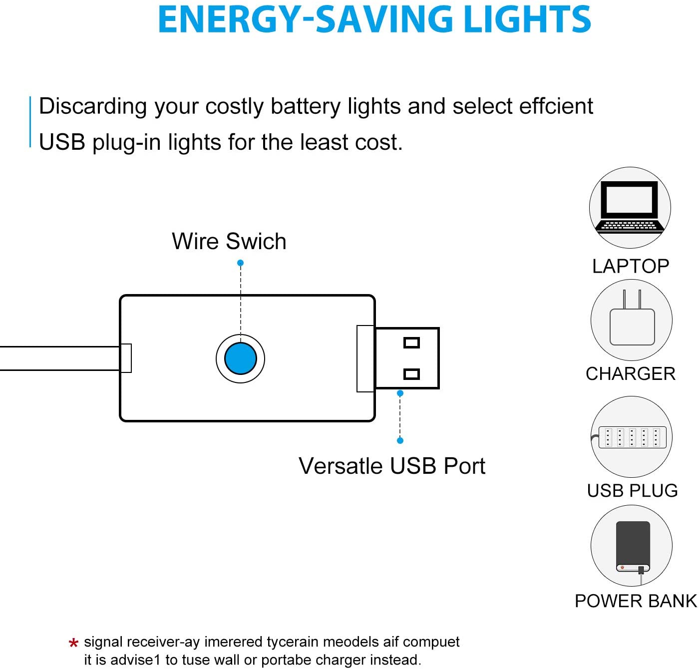 USB Powered 100 LED Fairy String Light With Remote- 10 Meter ( Cool White )