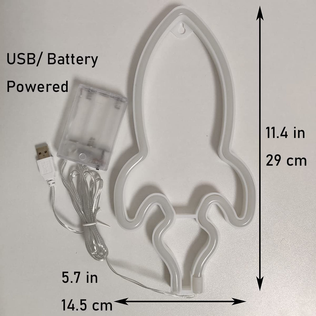 Rocket Sign LED Neon Wall Light ( Blue & Red )