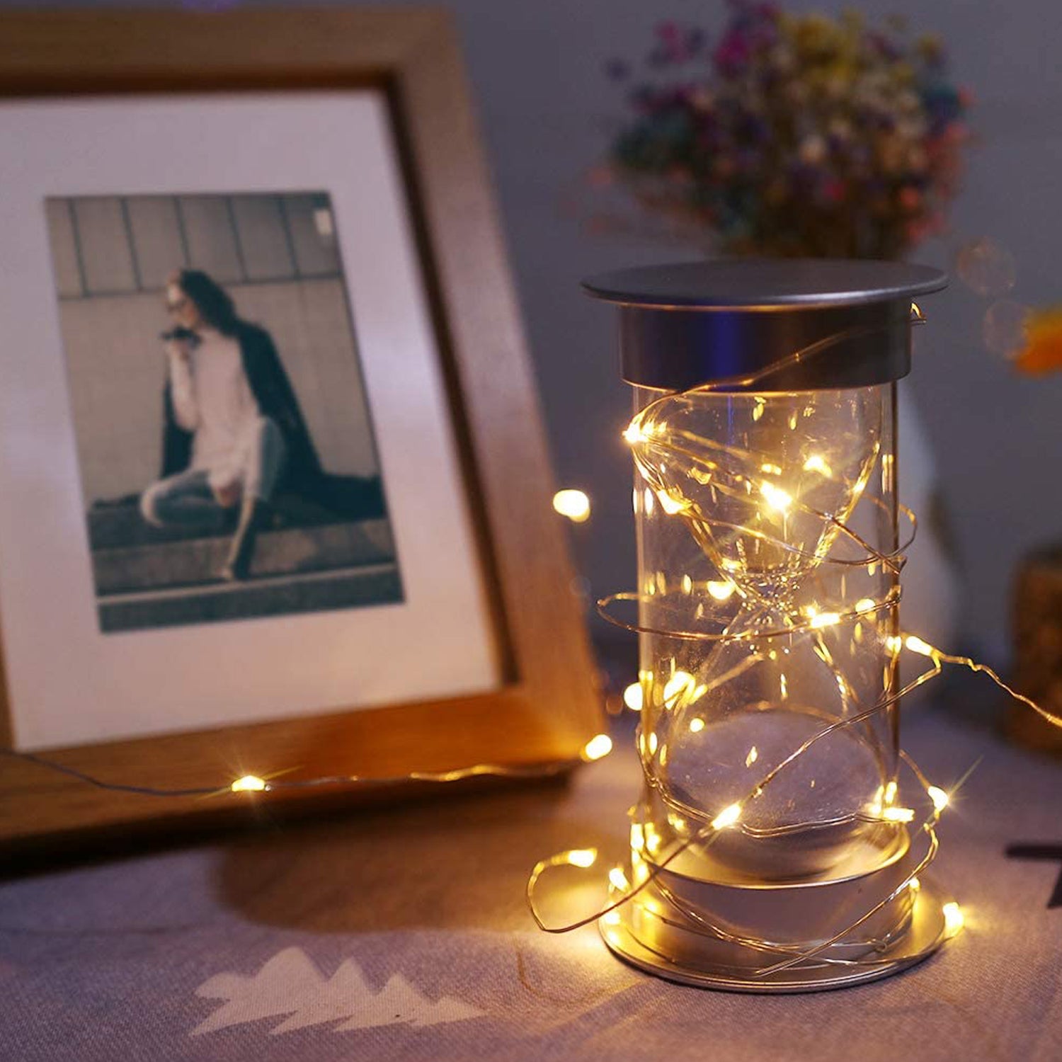 Battery Powered 20 LED String Lights - 2 m Multicolor (Pack of 8)