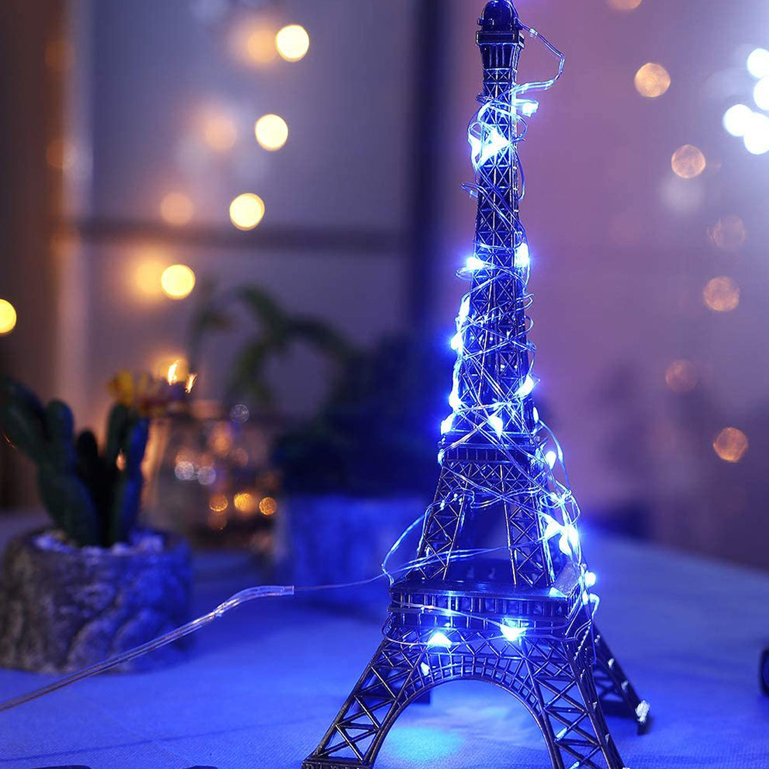 Battery Powered 20 LED String Lights - 2 m Multicolor (Pack of 8)