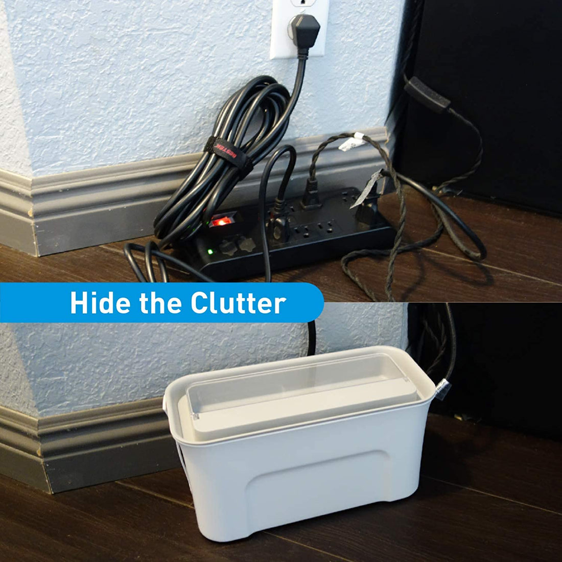 Cable Management Box Organizer with Storage & Ventilation (Pack of 1)