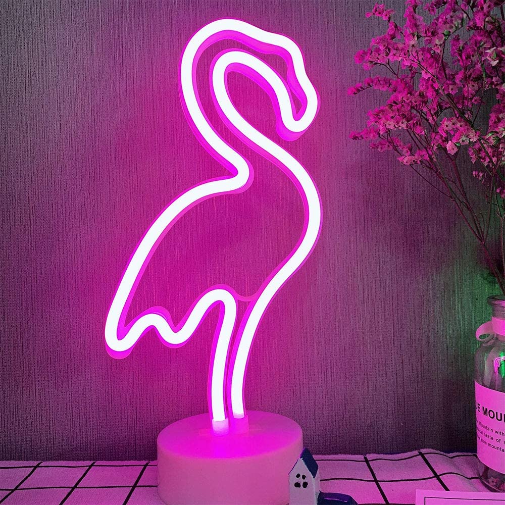 Flamingo Shaped Neon Light - Pink