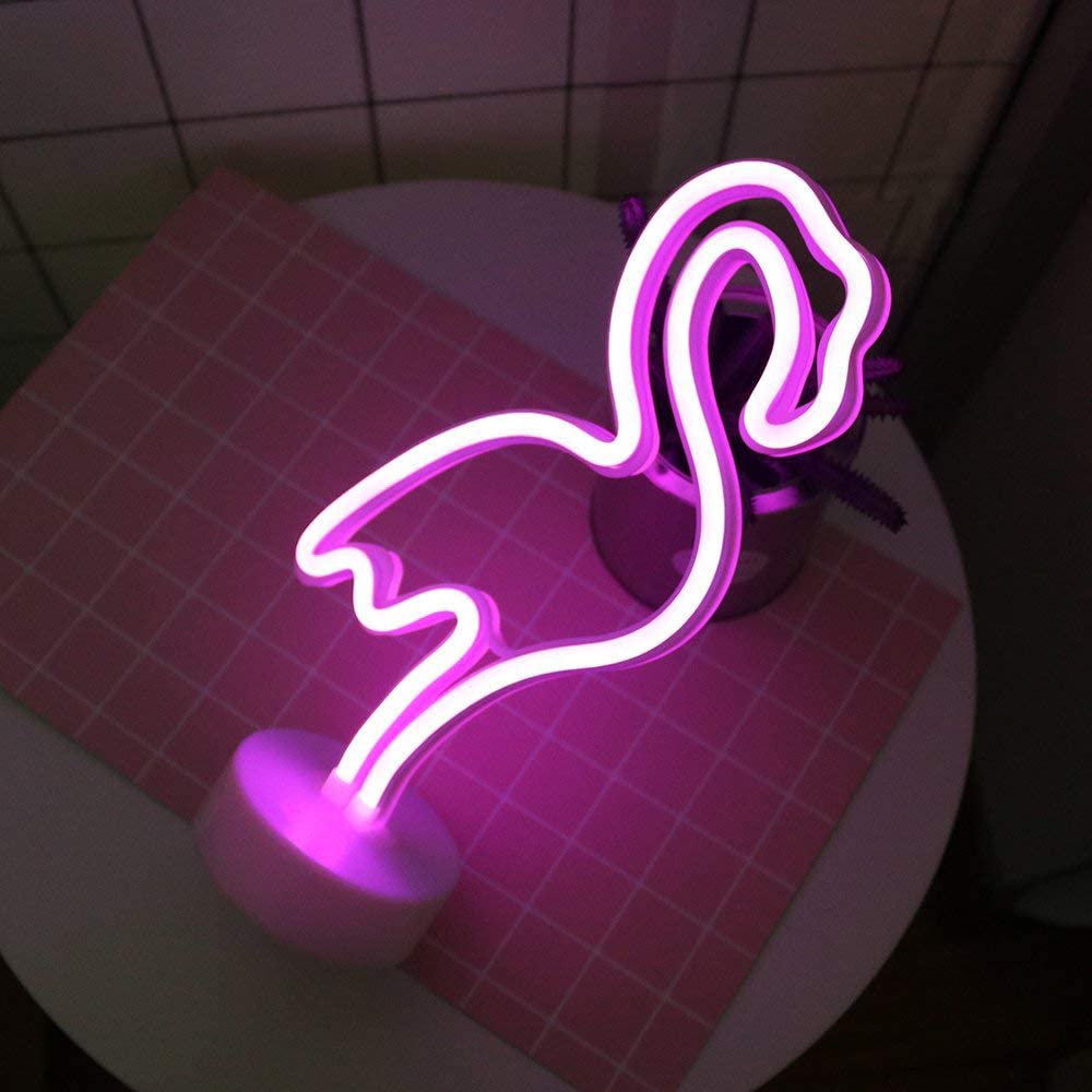 Flamingo Shaped Neon Light - Pink