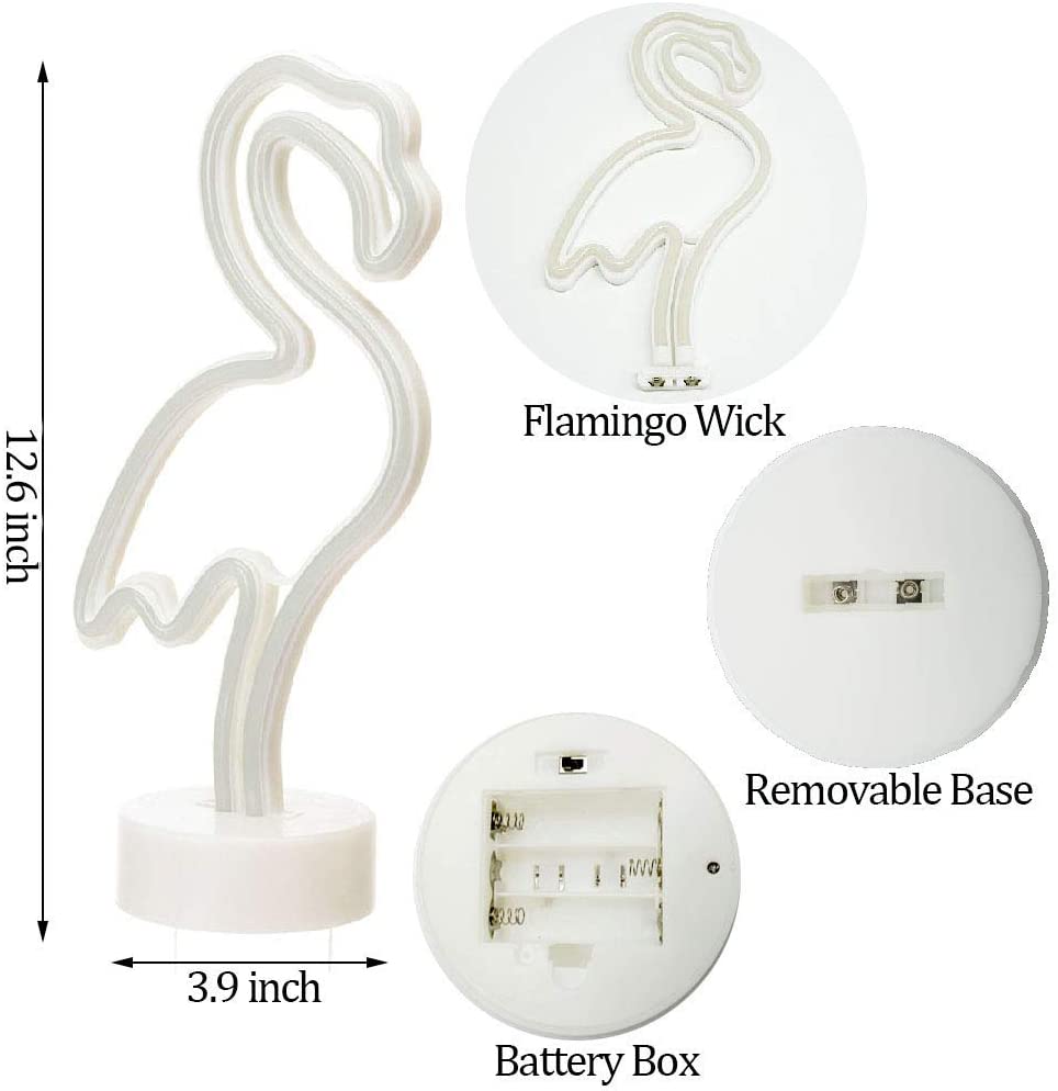 Flamingo Shaped Neon Light - Pink