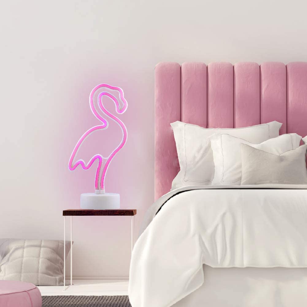 Flamingo Shaped Neon Light - Pink
