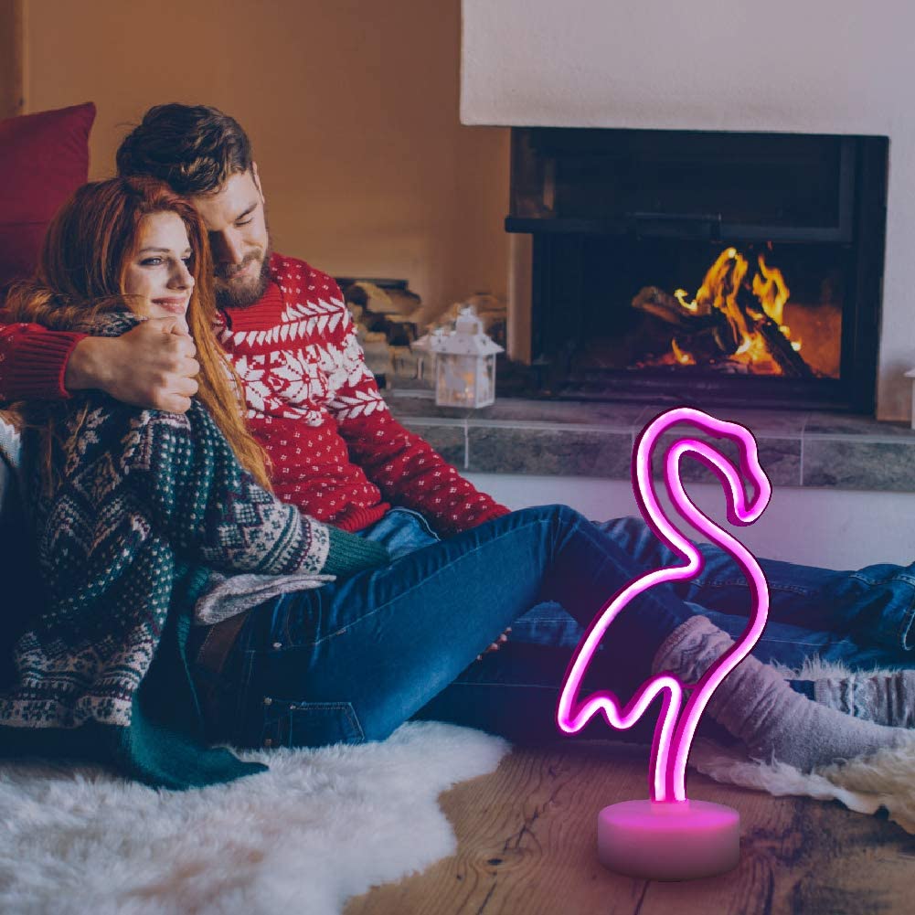 Flamingo Shaped Neon Light - Pink