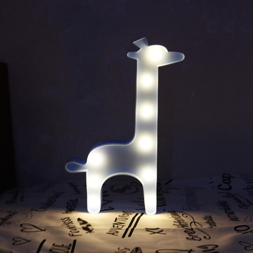 Marquee Giraffe Shaped Light - Blue