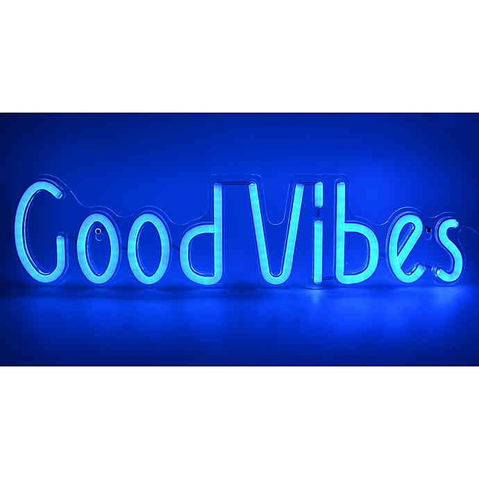 Good Vibes Neon Wall Light - Blue