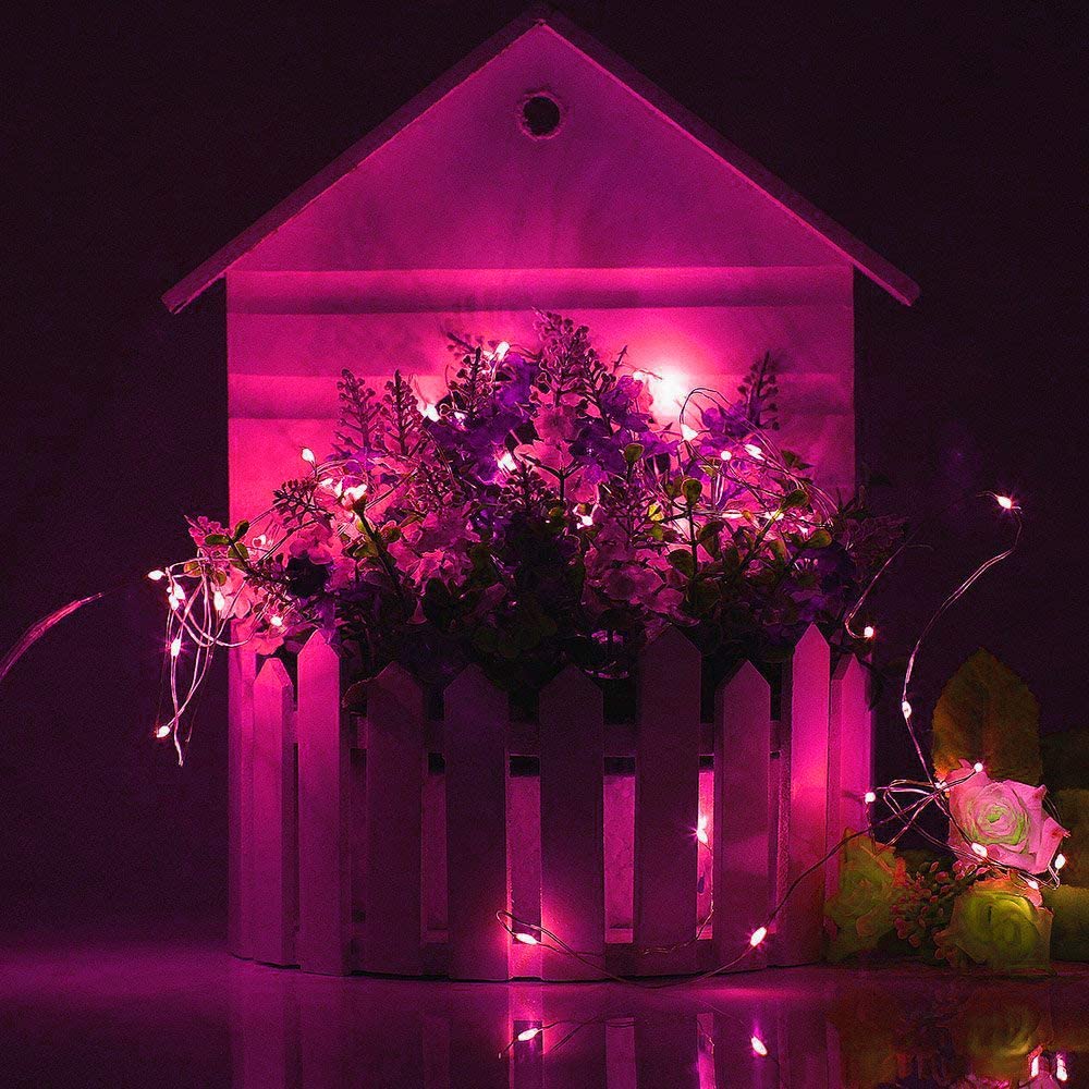 100 LED Fairy Decoration String Light - Pink( 10 Mtr )