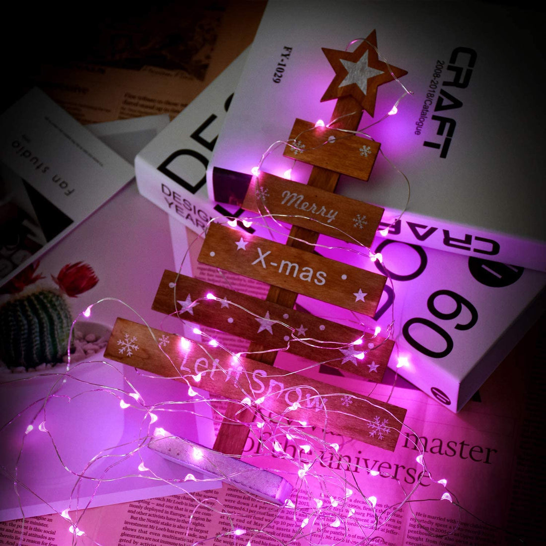 100 LED Fairy Decoration String Light - Pink( 10 Mtr )