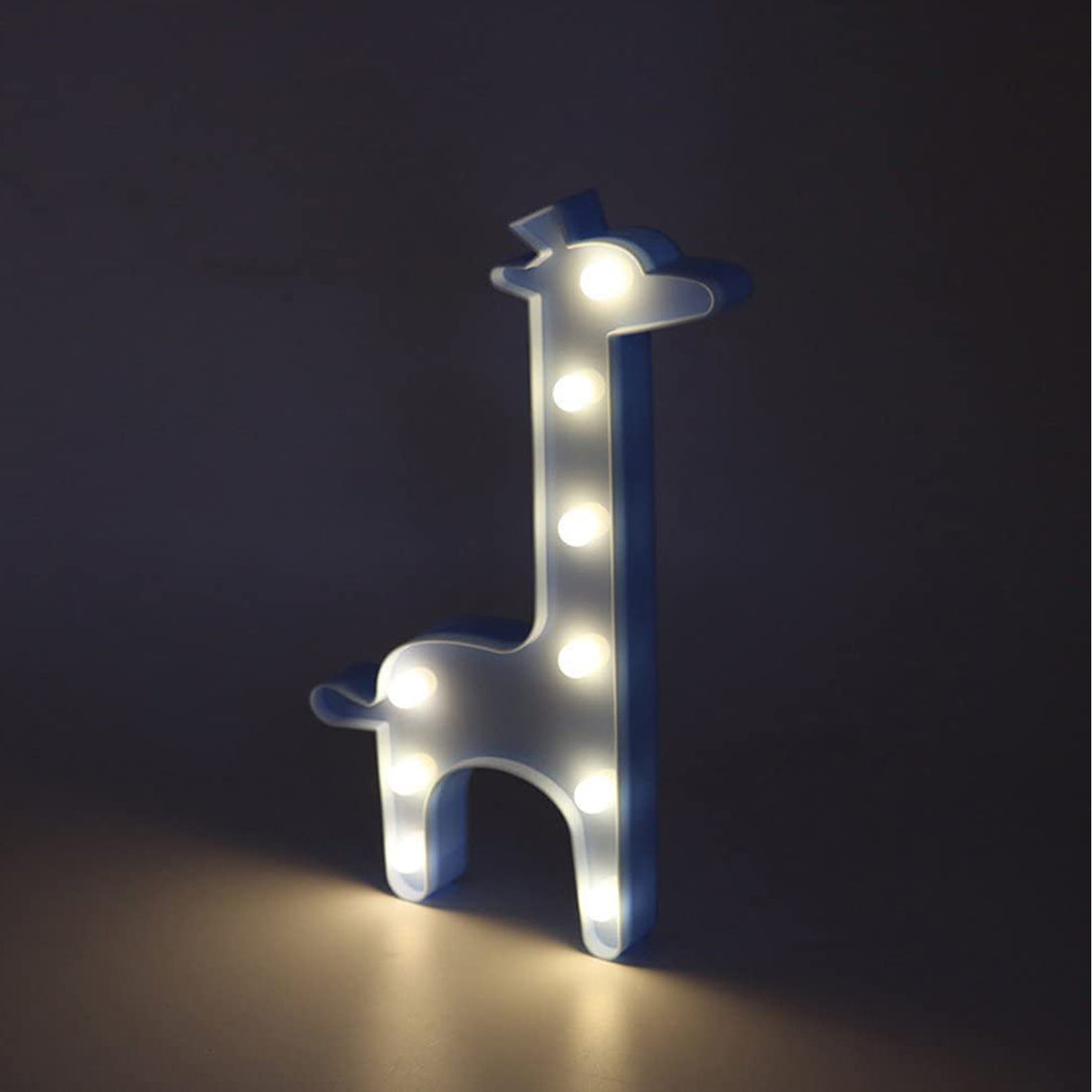 Marquee Giraffe Shaped Light - Blue