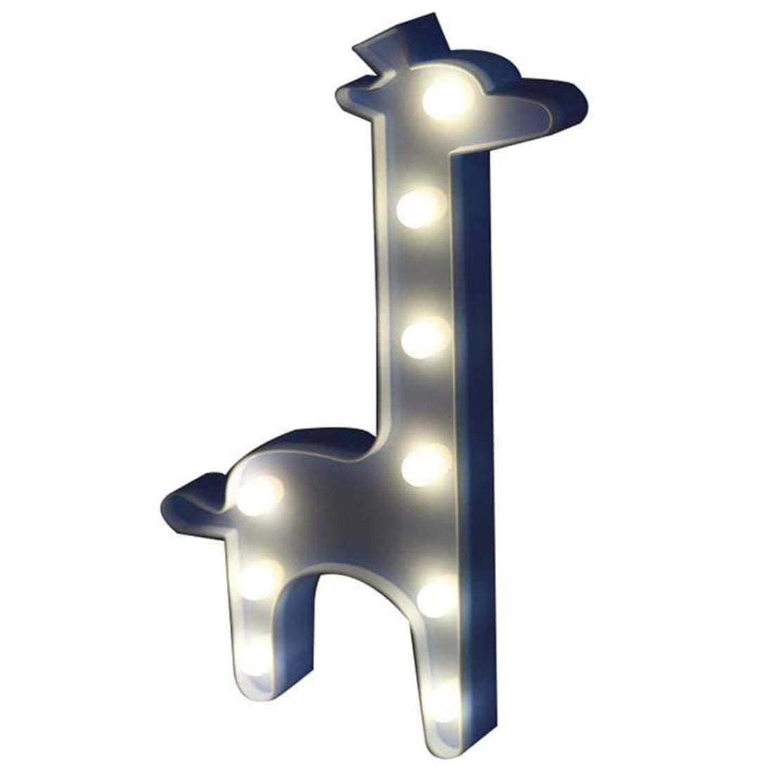 Marquee Giraffe Shaped Light - Blue
