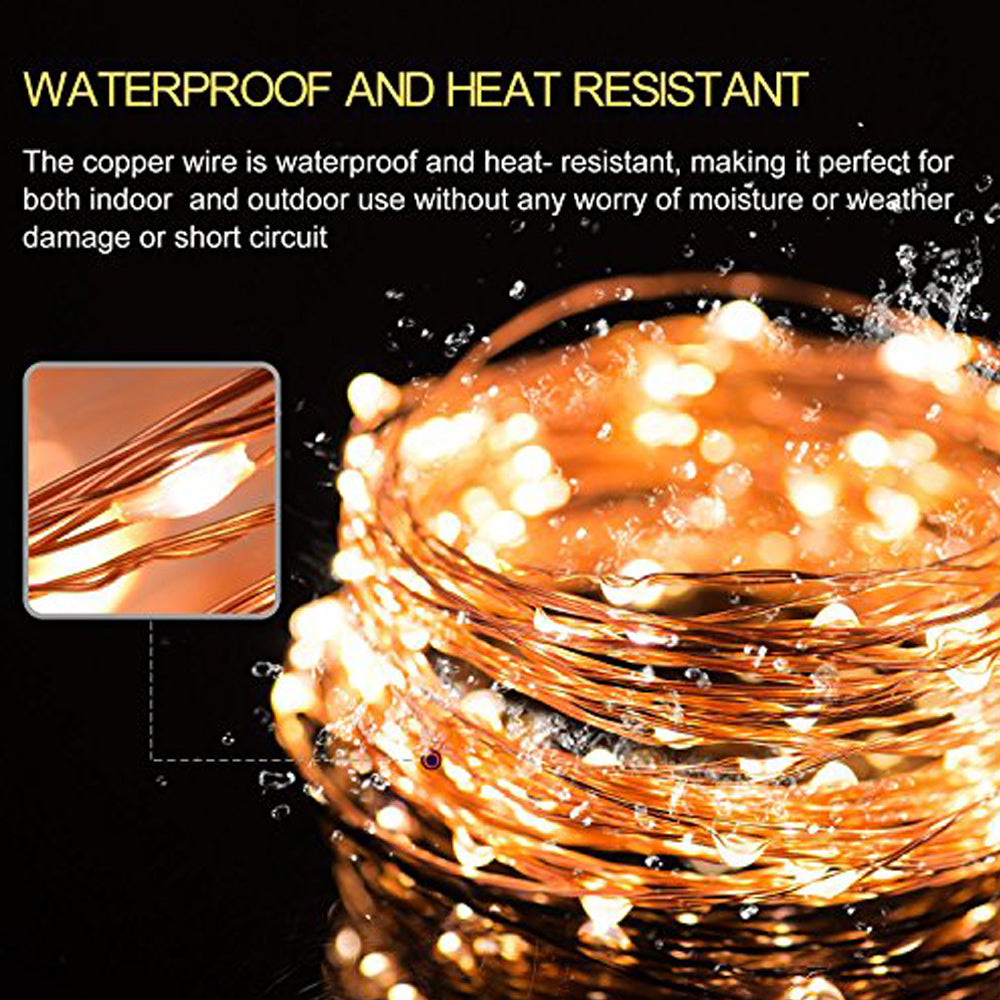 Fairy String Light 5 M 50 LED's Light Waterproof Warm White (Pack of 1)