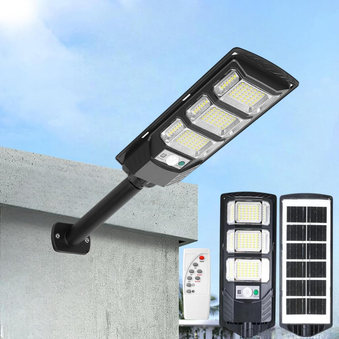 100W Solar LED Street Light With Remote