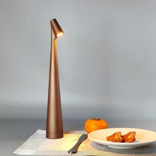 Portable LED Table Lamp - Brown