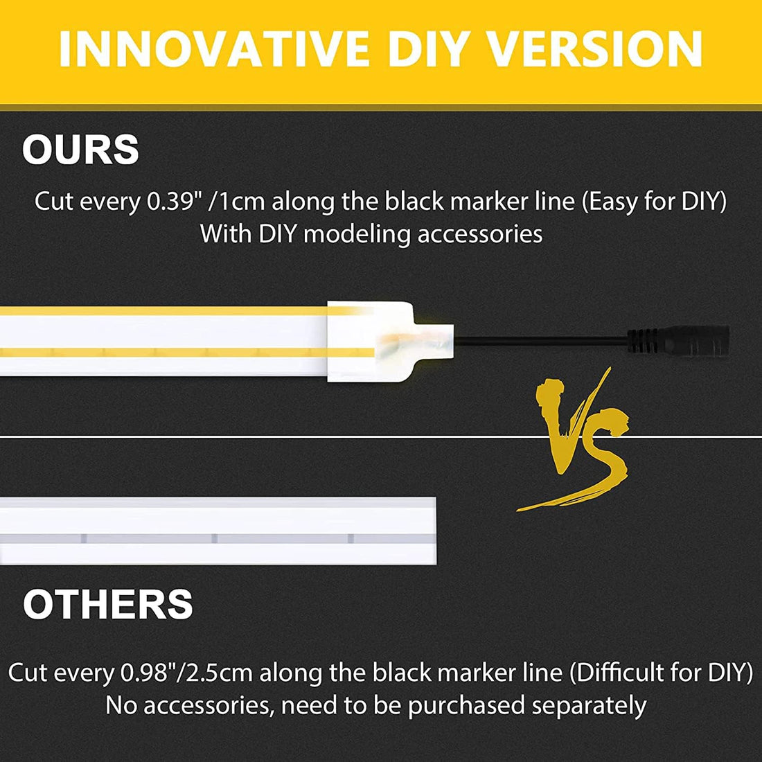 LED Neon Strip Lights - 5 Meter ( Yellow )