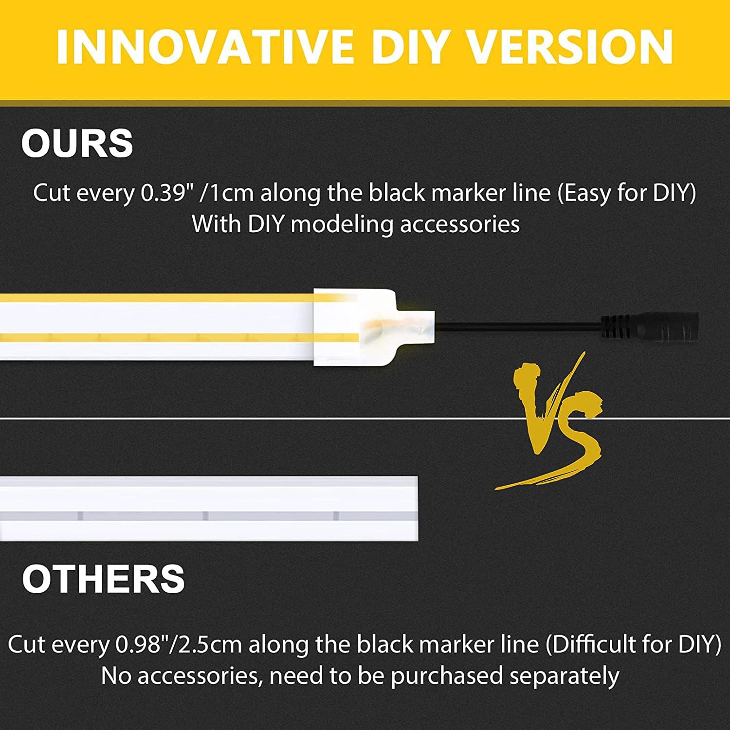 LED Neon Strip Lights - 5 Meter ( Yellow )