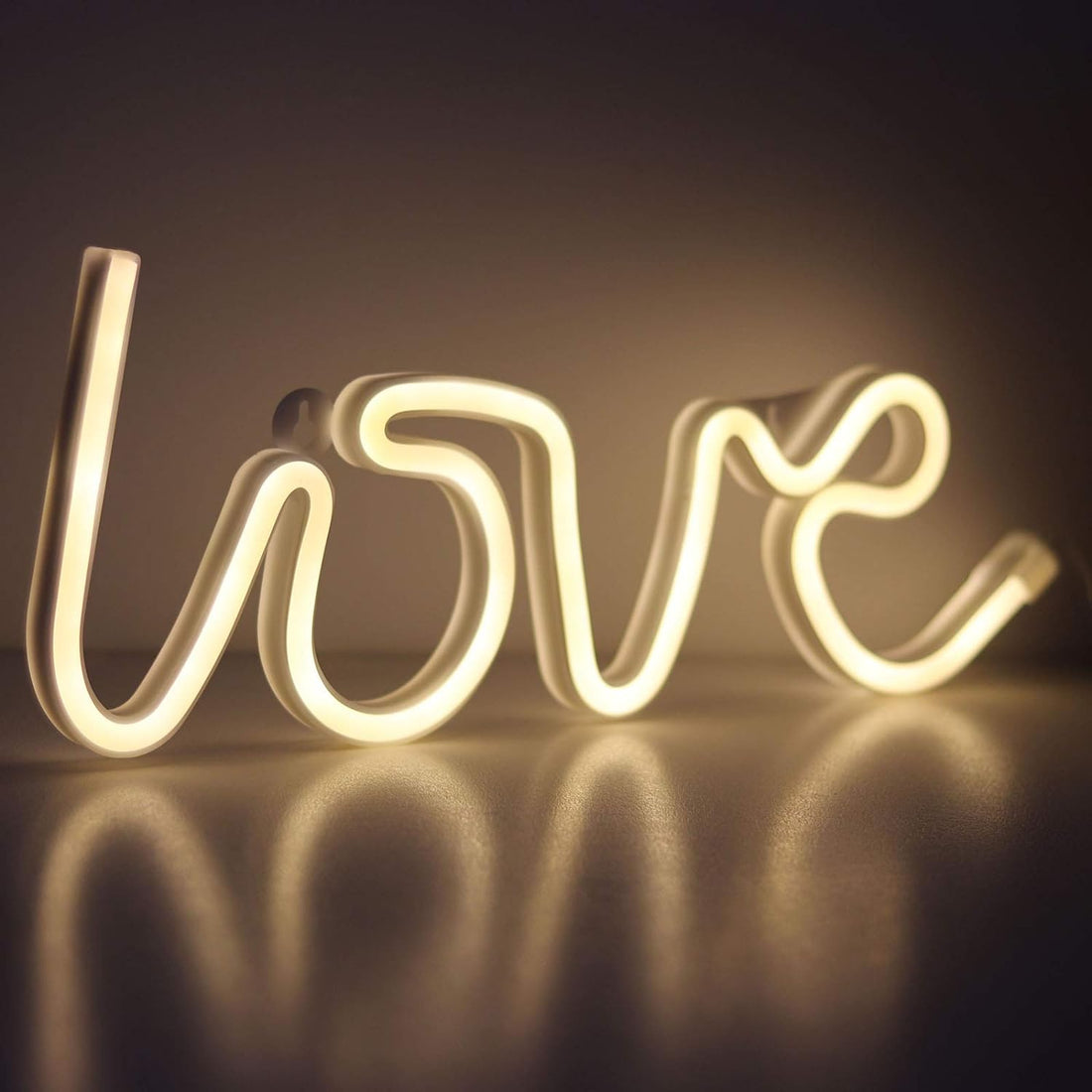 Love Sign Neon LED Light (Warm White )