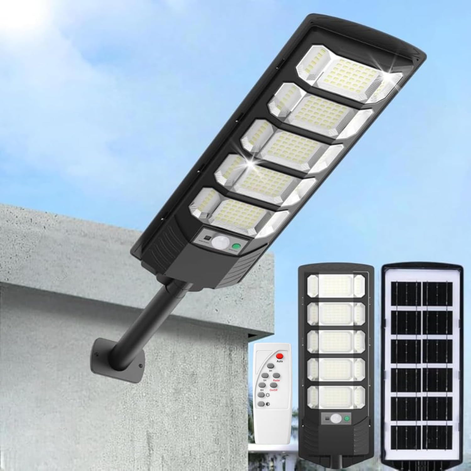 300W Solar LED Street Light With Remote