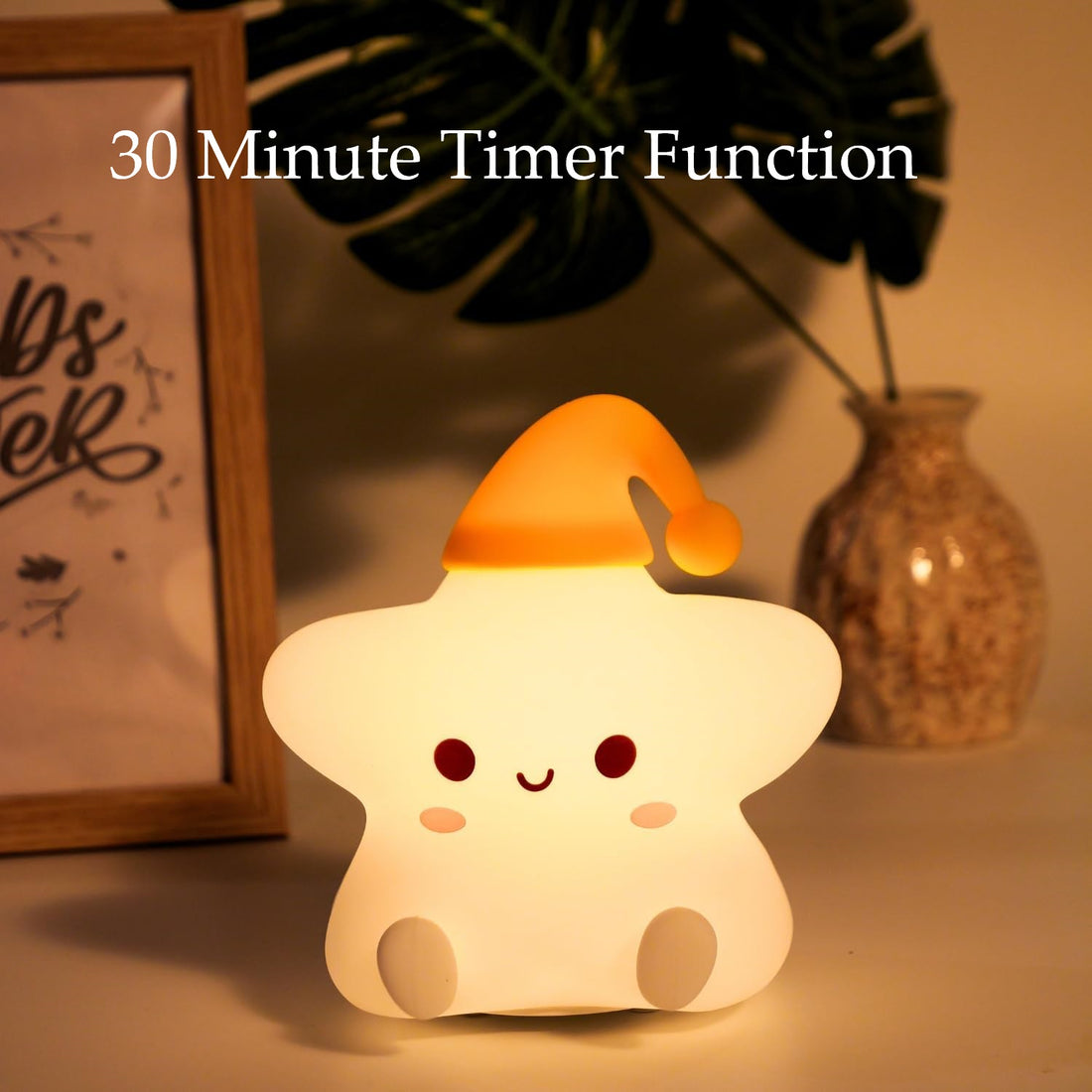 Soft Silicone Cute Star Night Light-Multicolor
