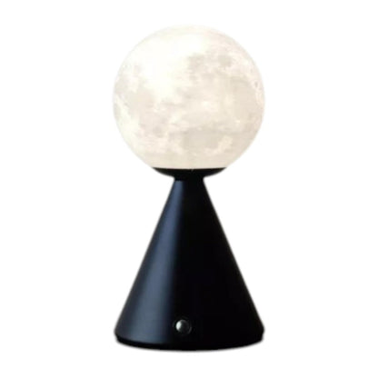 Creative Cone Table Moon Lamp- Black