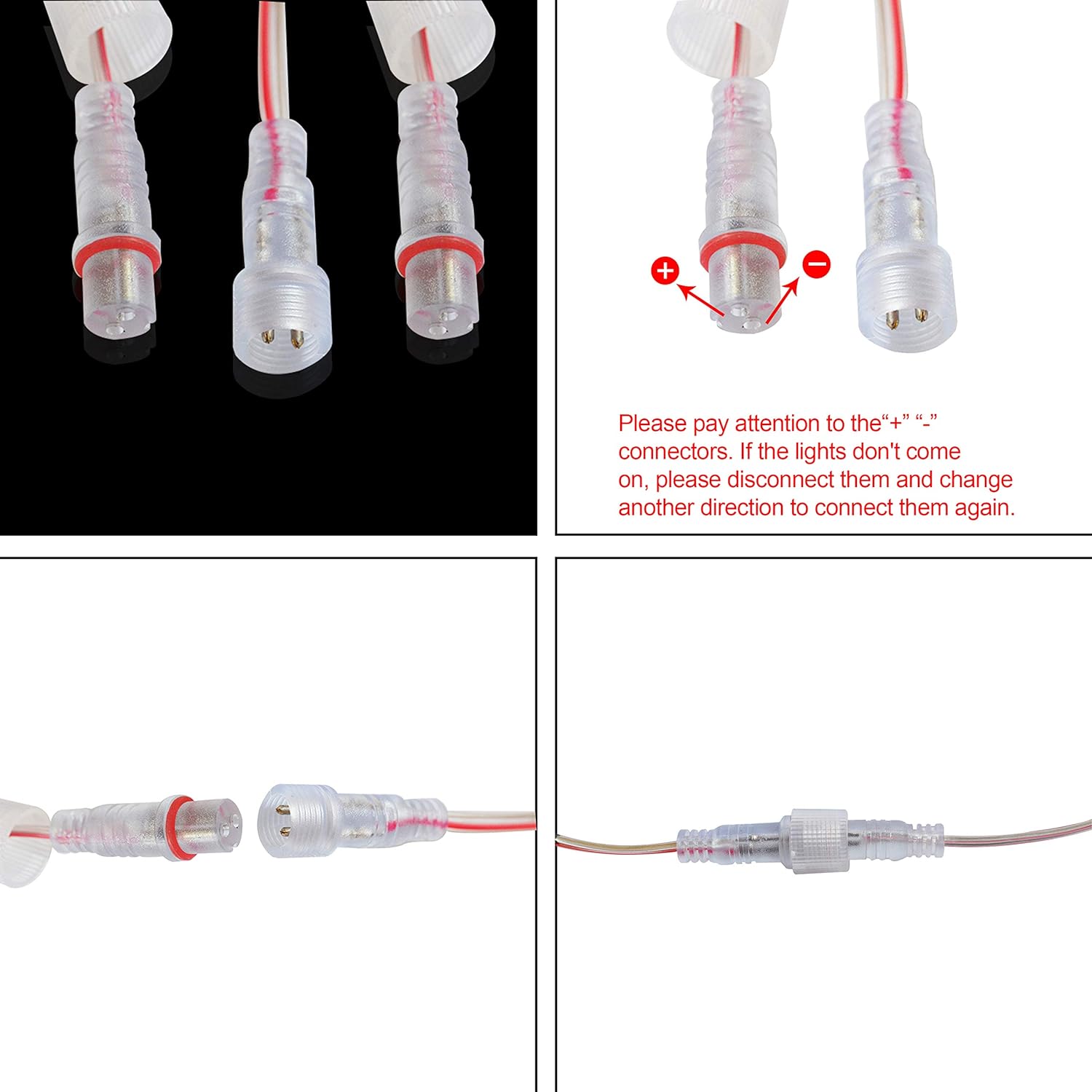 Meteor Lights 8 Tube 192 LED 14 Inch String Lights