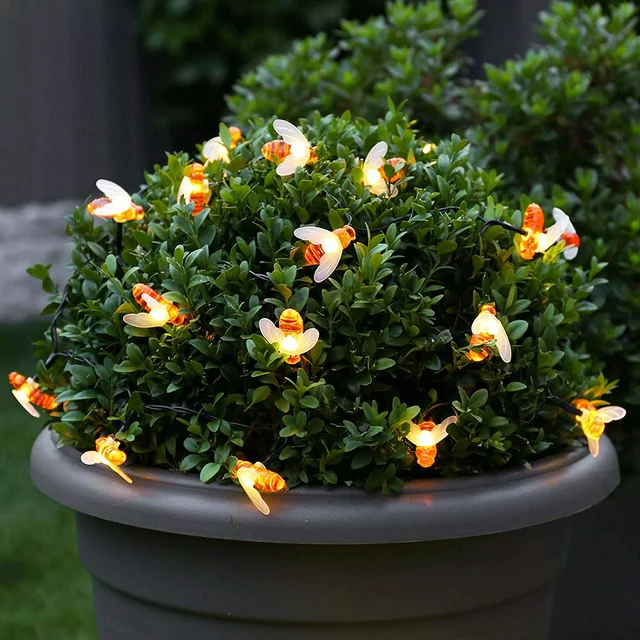 16 LED Honeybee String Fairy Lights - 3 Mtr ( Warm White )