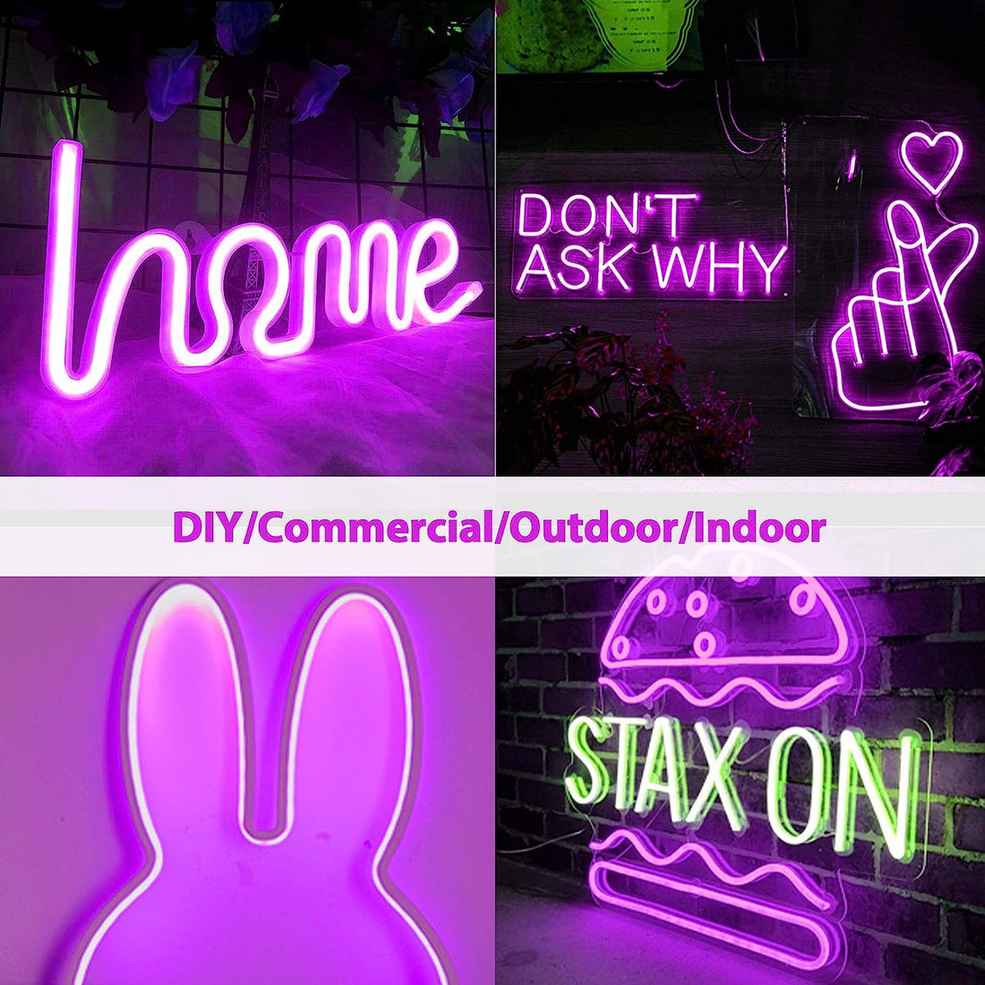 LED Neon Strip Lights - 5 Meter ( Purple )