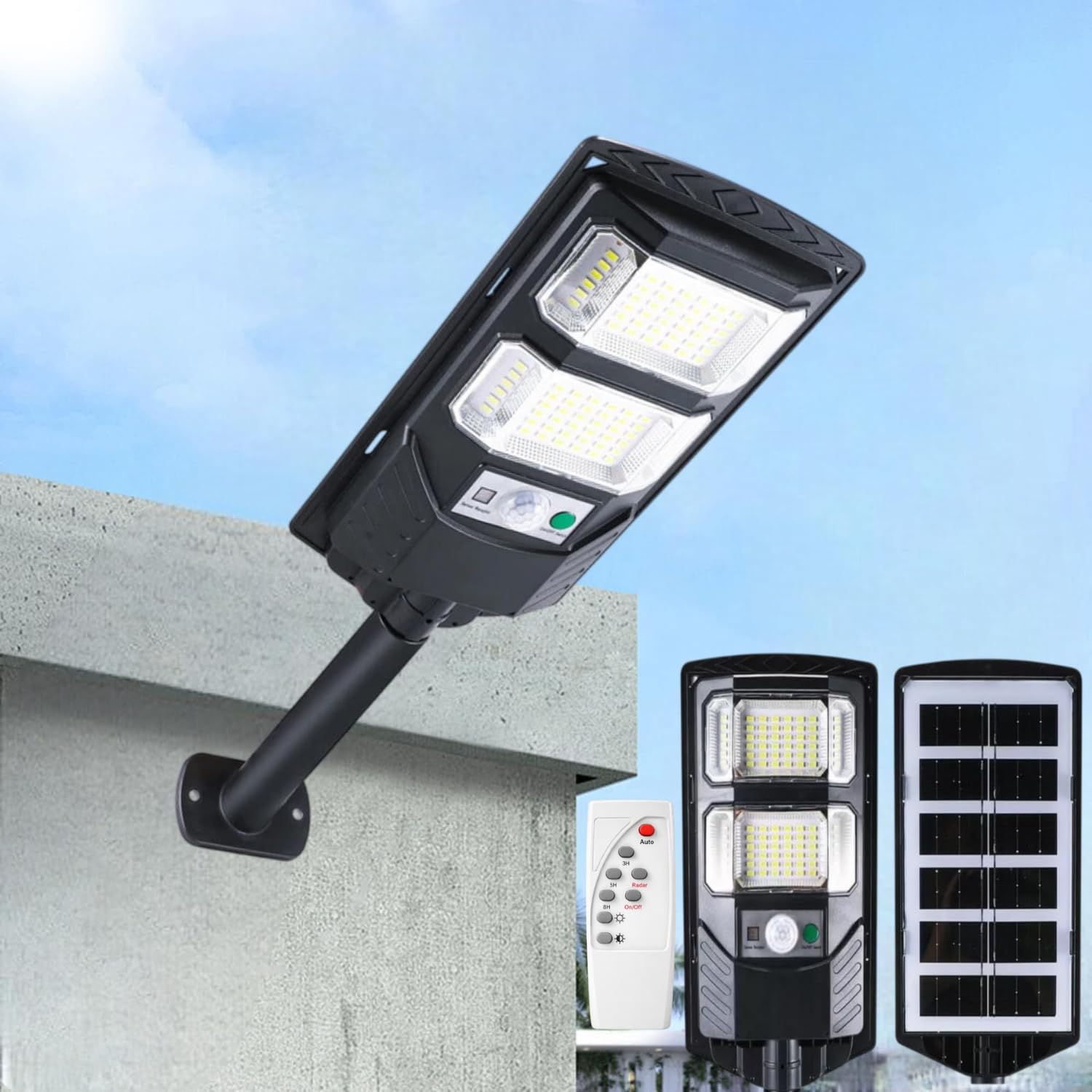 50W Solar LED Street Light with Remote
