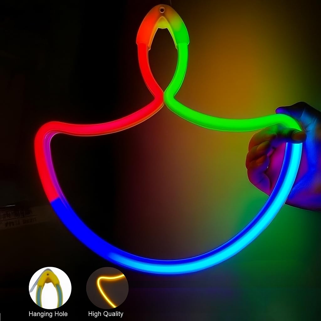 LED Neon Diya Light – Multicolor