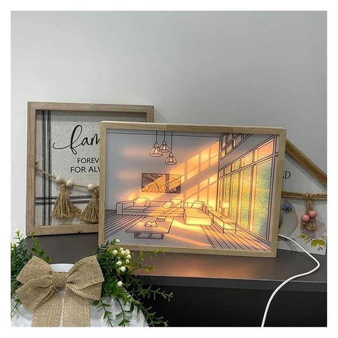 3D LED Sunset Painting With 3 Lighting Modes