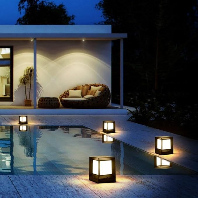 Modern Pillar Lamp With Remote