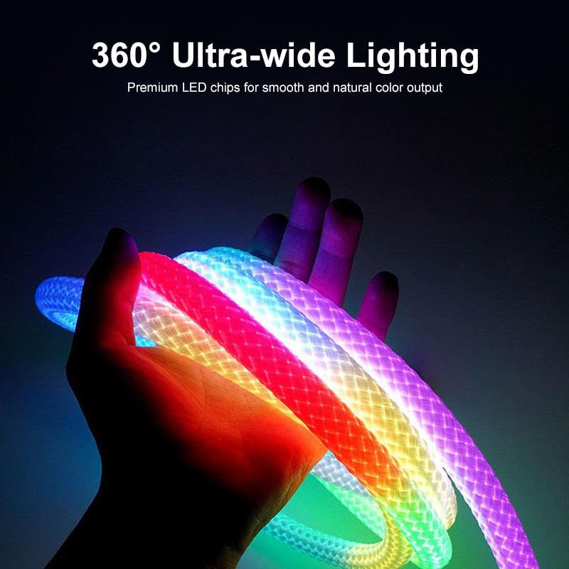 360° RGBIC LED Neon Braided Rope Light- 3m