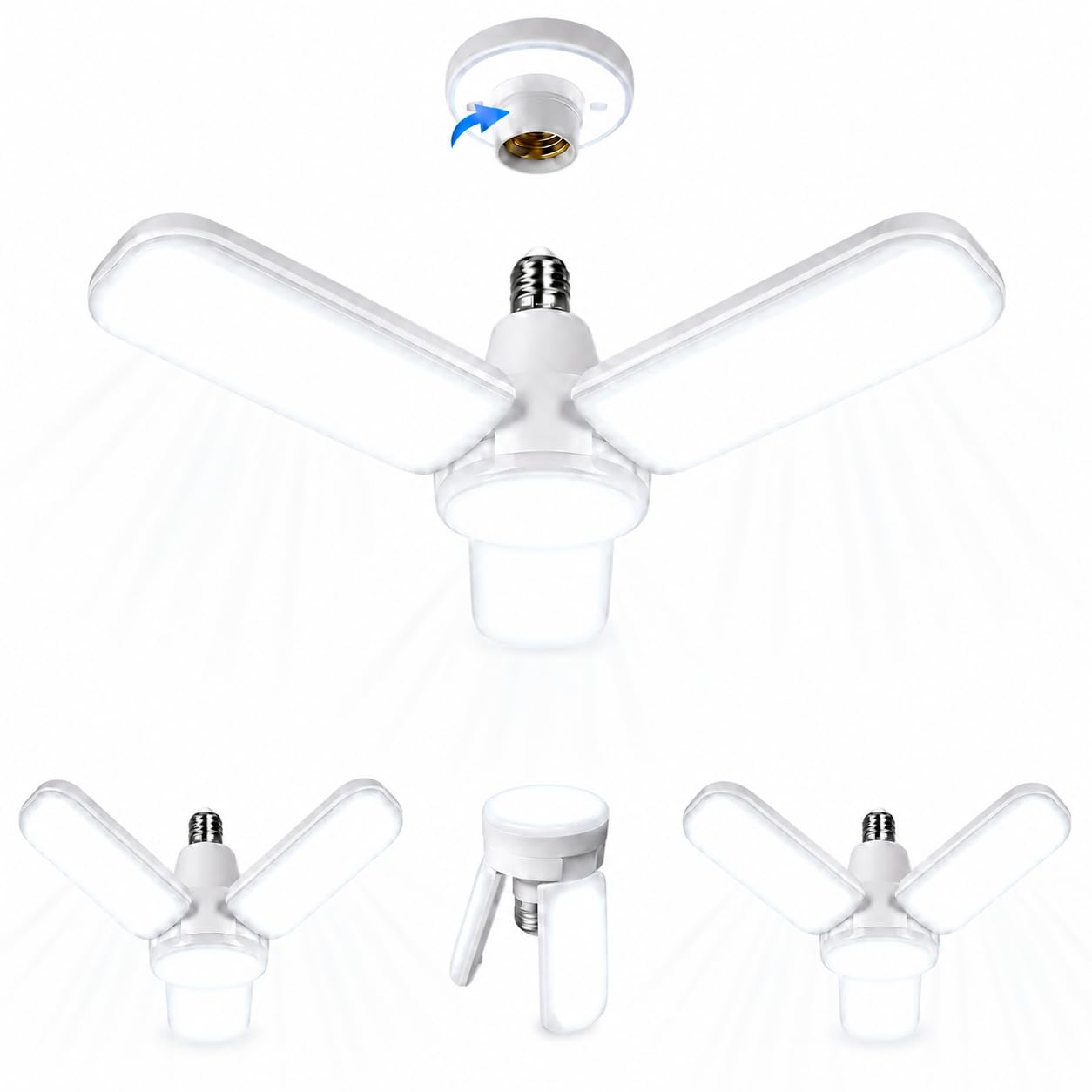 30W Adjustable Foldable LED light- White
