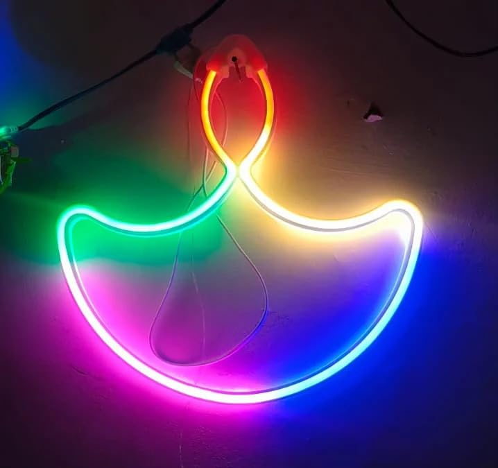 LED Neon Diya Light – Multicolor