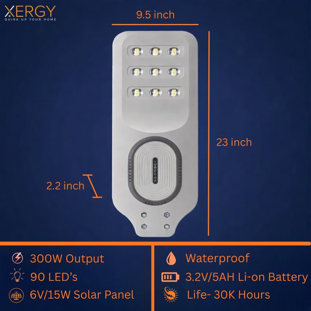 300W Solar LED Waterproof Street Light With Remote