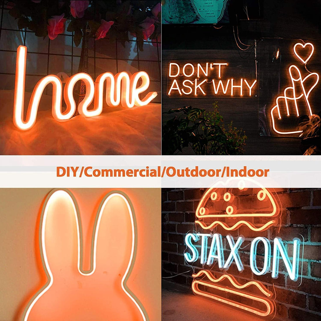 LED Neon Strip Lights - 5 Meter ( Orange )