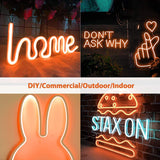 Xergy LED Neon Strip Lights 5Meter, IP67 Waterproof Neon Rope Light for Indoor Outdoor Home Decoration (Orange, 12V 2A Power Adapter Included)